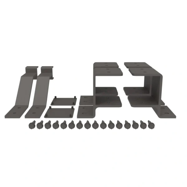 Freedom 6.438-in x 3.313-in VersaRail Matte Bronze Aluminum Fascia Mount Bracket