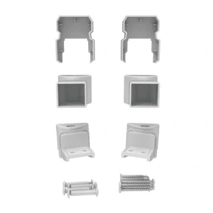 Freedom 6.438-in x 3.313-in VersaRail White Aluminum Angle Adapter