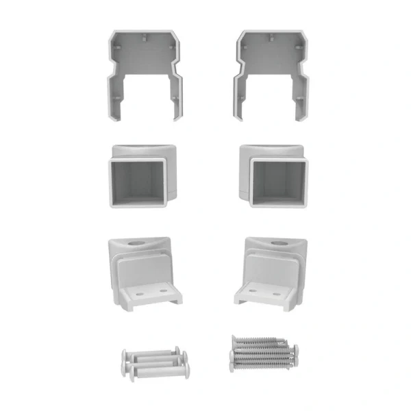 Freedom 6.438-in x 3.313-in VersaRail White Aluminum Angle Adapter