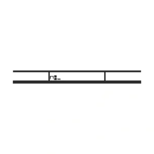 Freedom 69.25-in x 3.5-in VersaRail Matte Black Aluminum Line Connector