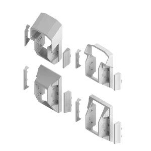 Freedom 7.735-in x 6-in Lincoln White Vinyl Stair Connector (4-Pack)
