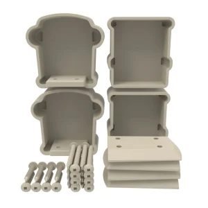 Freedom 7-in x 7-in Bella Premier Series Clay Vinyl Rail Bracket (4-Pack)