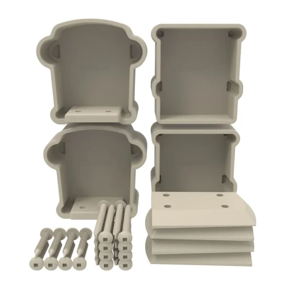 Freedom 7-in x 7-in Bella Premier Series Clay Vinyl Rail Bracket (4-Pack)