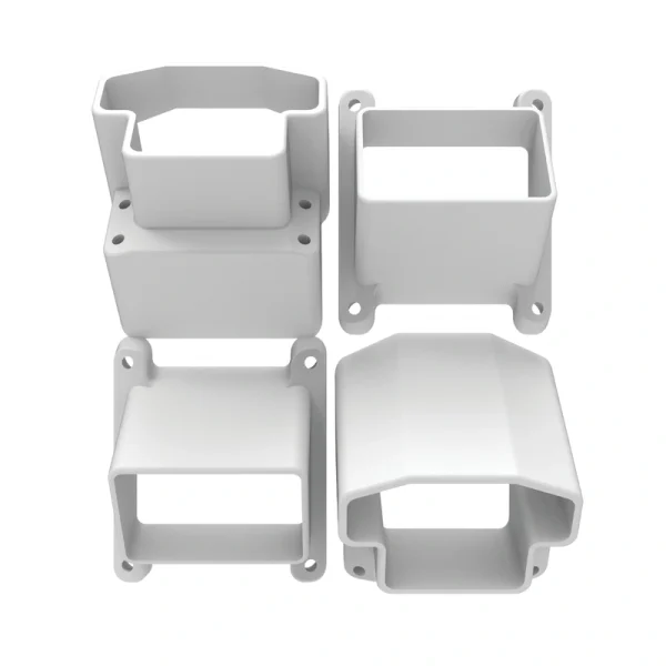 Freedom 8.375-in x 8-in Camden White Composite Stair Connector (4-Pack)