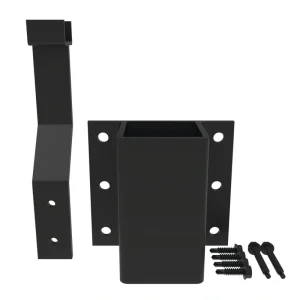 Freedom 9-in x 6.125-in Matte Black Aluminum Fascia Mount Bracket
