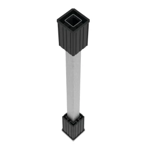 Freedom Camden 4-in x 4-in x 3-1/2-ft Black Composite Deck Post