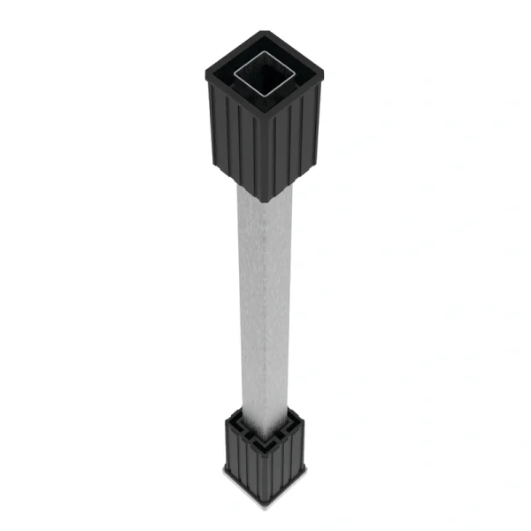 Freedom Camden 4-in x 4-in x 3-1/2-ft Black Composite Deck Post