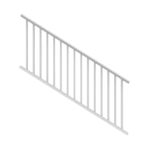 Freedom Camden 8-ft x 42-in White Composite Deck Stair Rail Kit