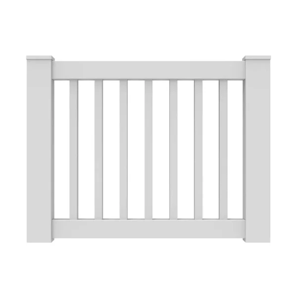 Freedom Lincoln 46-1/2-in L x 36-in H White Vinyl Deck Railing Gate (Assembly Required)