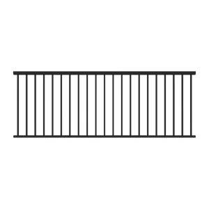 Freedom Margate 8-ft x 36-in Matte Black Aluminum Deck Rail Kit