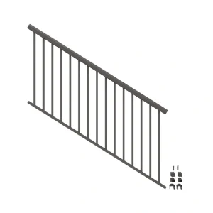 Freedom VersaRail Cambridge 6-ft x 36-in Matte Bronze Aluminum Deck Stair Rail Kit