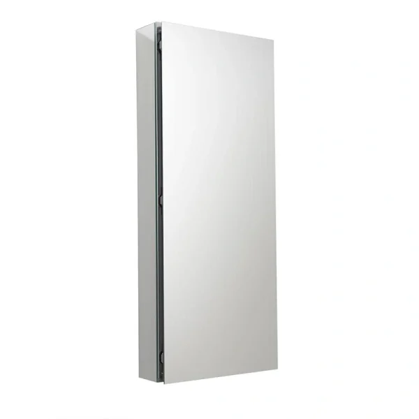 Fresca 15-in x 36-in Surface/Recessed Mount Mirror Mirrored Medicine Cabinet