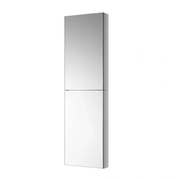 Fresca 15-in x 52-in Surface/Recessed Mount Mirror Mirrored Medicine Cabinet