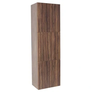 Fresca 17.75-in x 59-in x 12-in Walnut Freestanding Linen Cabinet