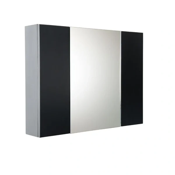 Fresca Modello 32-in x 23.65-in Surface Mount Espresso Mirrored Soft Close Medicine Cabinet