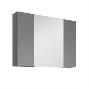 Fresca Modello 32-in x 23.65-in Surface Mount Gray Mirrored Soft Close Medicine Cabinet