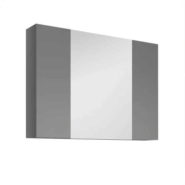 Fresca Modello 32-in x 23.65-in Surface Mount Gray Mirrored Soft Close Medicine Cabinet