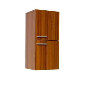 Fresca Senza 12.65-in x 27.5-in x 12-in Teak Soft Close Bathroom Wall Cabinet