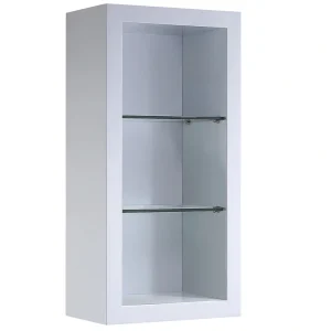 Fresca Trieste 15.75-in x 32-in x 9.9-in White Soft Close Bathroom Wall Cabinet