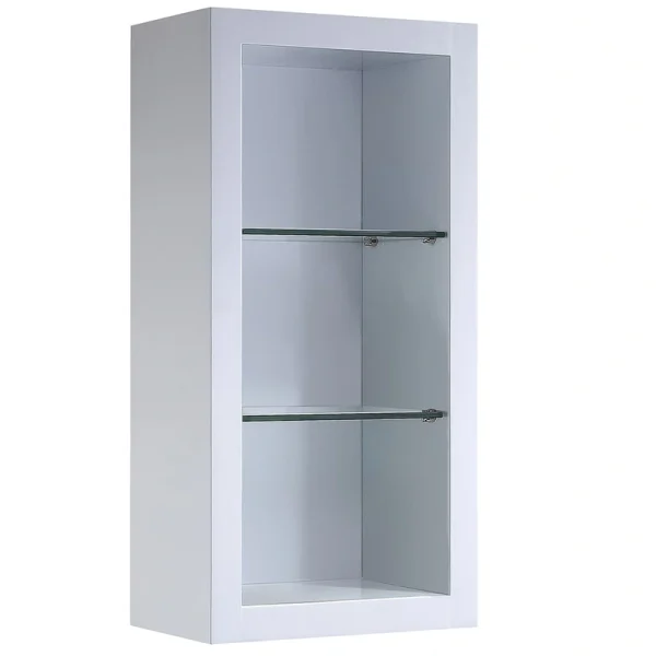 Fresca Trieste 15.75-in x 32-in x 9.9-in White Soft Close Bathroom Wall Cabinet