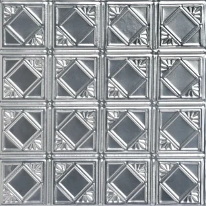 From Plain to Beautiful in Hours 2-ft x 2-ft Carnivale Lacquered Steel Surface-mount Ceiling Tile (6-Pack, 24-sq ft / Case)