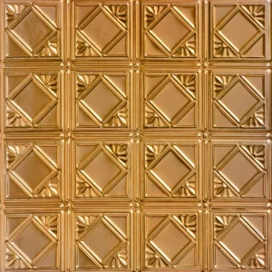 From Plain to Beautiful in Hours 2-ft x 2-ft Carnivale Lincoln Copper Steel Surface-mount Ceiling Tile (6-Pack, 24-sq ft / Case)
