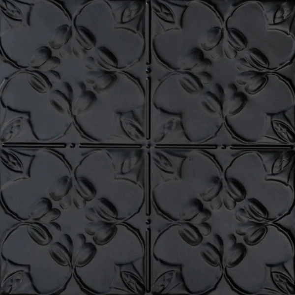 From Plain to Beautiful in Hours 2-ft x 2-ft Lilac Satin Black Steel Drop Ceiling Tile (6-Pack, 24-sq ft / Case)