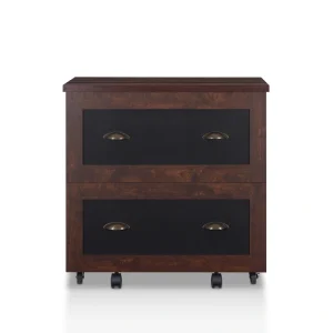 Furniture of America Craigmont Vintage Walnut 2-Drawer 31.5-in File Cabinet