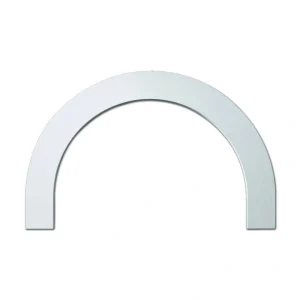 Fypon 24-1/8 in. inside width x 16-1/8 in. inside height x 1 in. Polyurethane Half Round Arch Flat Trim
