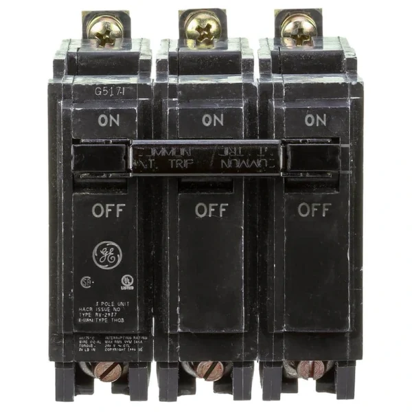 GE 15 Amp Three Pole Bolt-On Breaker