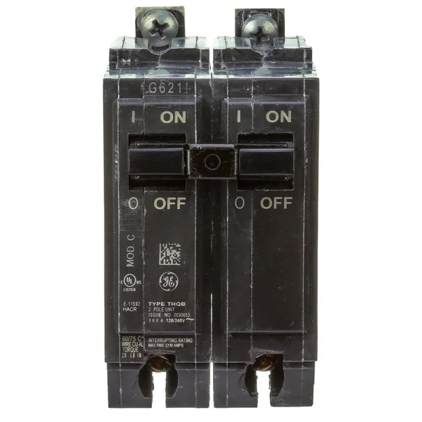GE 45 Amp Double Pole Bolt-On Breaker