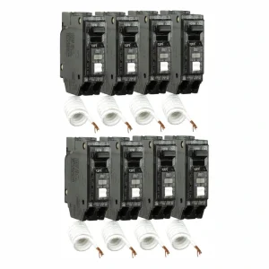 GE Q Line 15 Amp Single-Pole Arc Fault Combination Circuit Breaker (8-Pack)