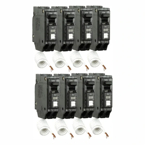 GE Q Line 15 Amp Single-Pole Arc Fault Combination Circuit Breaker (8-Pack)