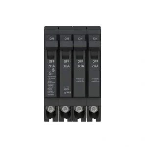 GE Q-Line 2-20 Amp Single-Pole 1-30 Amp Double-Pole Quad 120/240-Volts Circuit Breaker