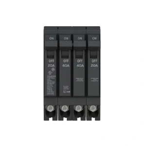 GE Q-Line 2-20 Amp Single-Pole 1-40 Amp Double-Pole Quad 120/240-Volts Circuit Breaker