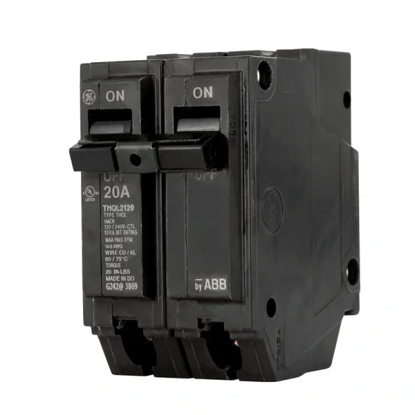 GE Q-Line 20 Amp 2 in. Double-Pole Circuit Breaker