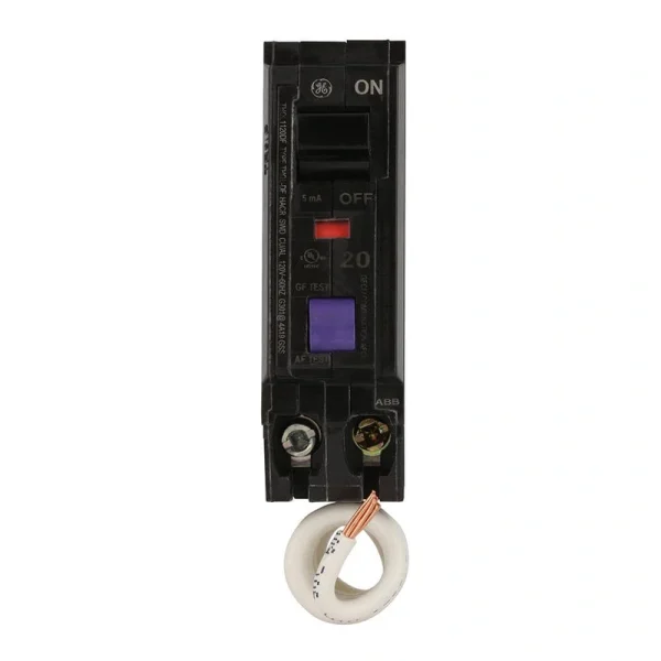 GE Q-Line 20 Amp Single-Pole Dual Function Arc Fault/GFCI Breaker