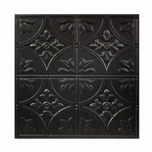 Genesis 2-ft x 2-ft Antique Black PVC Drop Ceiling Tile (1-Pack, 4-sq ft / Case)