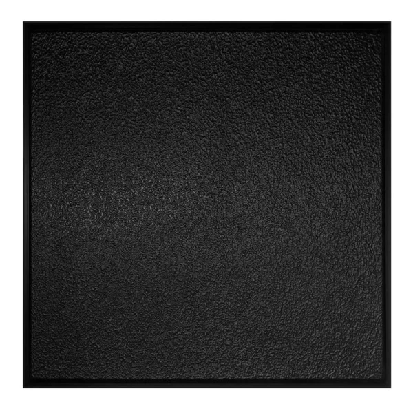 Genesis 2-ft x 2-ft Stucco Pro Revealed Edge Black PVC Drop Ceiling Tile (1-Pack, 4-sq ft / Case)