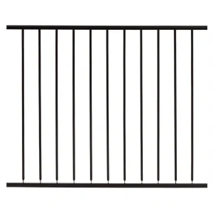Gilpin Hampton 4-ft x 32-in Black Steel Deck Rail Kit