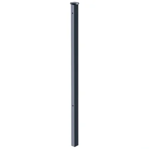Gilpin Patterson 1.25-in x 1.25-in x 4-ft Black Metal Deck Post