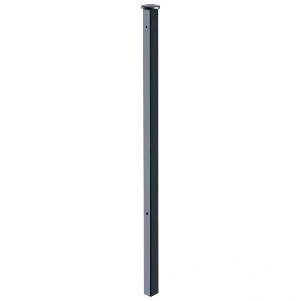 Gilpin Patterson 1.25-in x 1.25-in x 4-ft Black Metal Deck Post