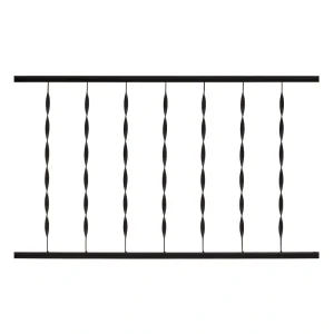 Gilpin Windsor 4-ft x 36-in Black Metal Deck Rail Kit