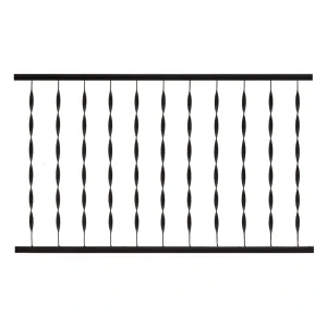 Gilpin Windsor Plus 4-ft x 36-in Black Metal Deck Rail Kit