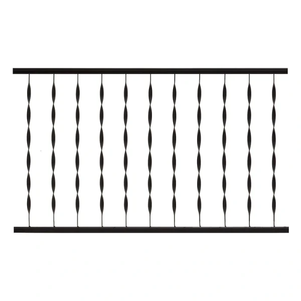 Gilpin Windsor Plus 4-ft x 36-in Black Metal Deck Rail Kit