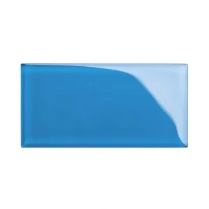 Giorbello (Sample) 3×6 Glass Subway Tiles Blue 3-in x 6-in Glossy Glass Brick Subway Wall Tile