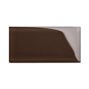 Giorbello (Sample) 3×6 Glass Subway Tiles Classic Brown 3-in x 6-in Glossy Glass Brick Subway Wall Tile