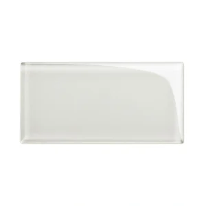 Giorbello (Sample) 3×6 Glass Subway Tiles Light Gray 3-in x 6-in Glossy Glass Brick Subway Wall Tile