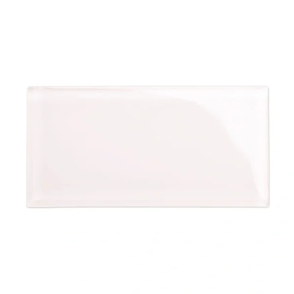 Giorbello (Sample) 3×6 glass subway tiles Rose Pale Pink 3-in x 6-in Glossy Glass Brick Subway Wall Tile