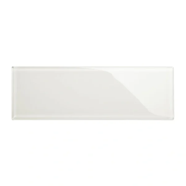 Giorbello (Sample) 4×12 glass subway tiles Agreeable Gray 4-in x 12-in Glossy Glass Brick Subway Wall Tile